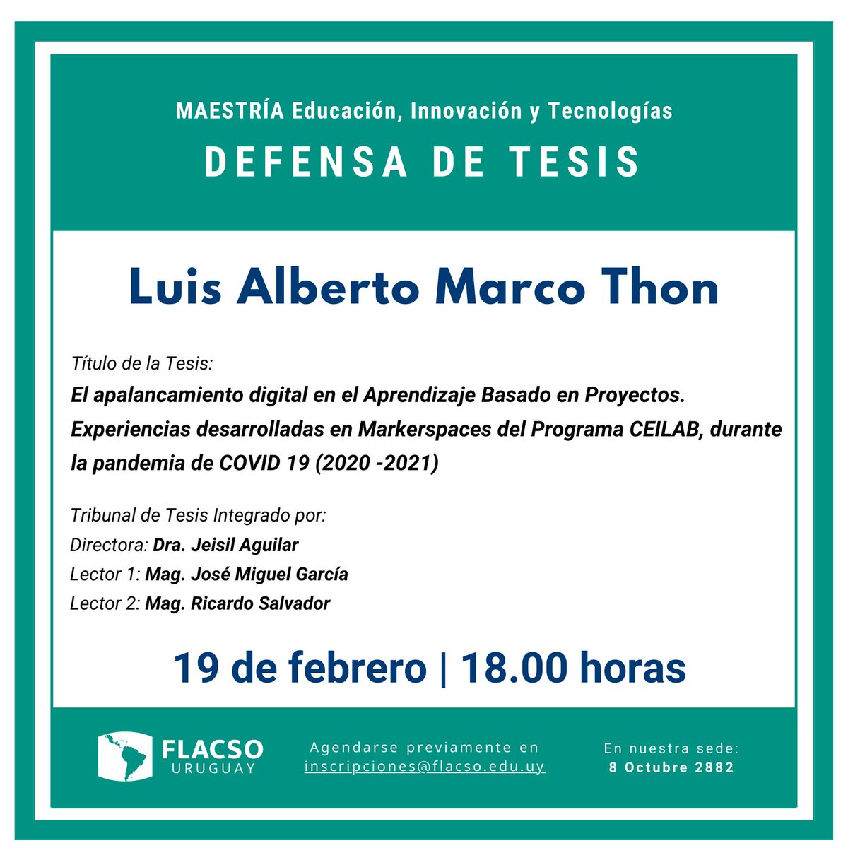Regresaron las defensas de #tesis