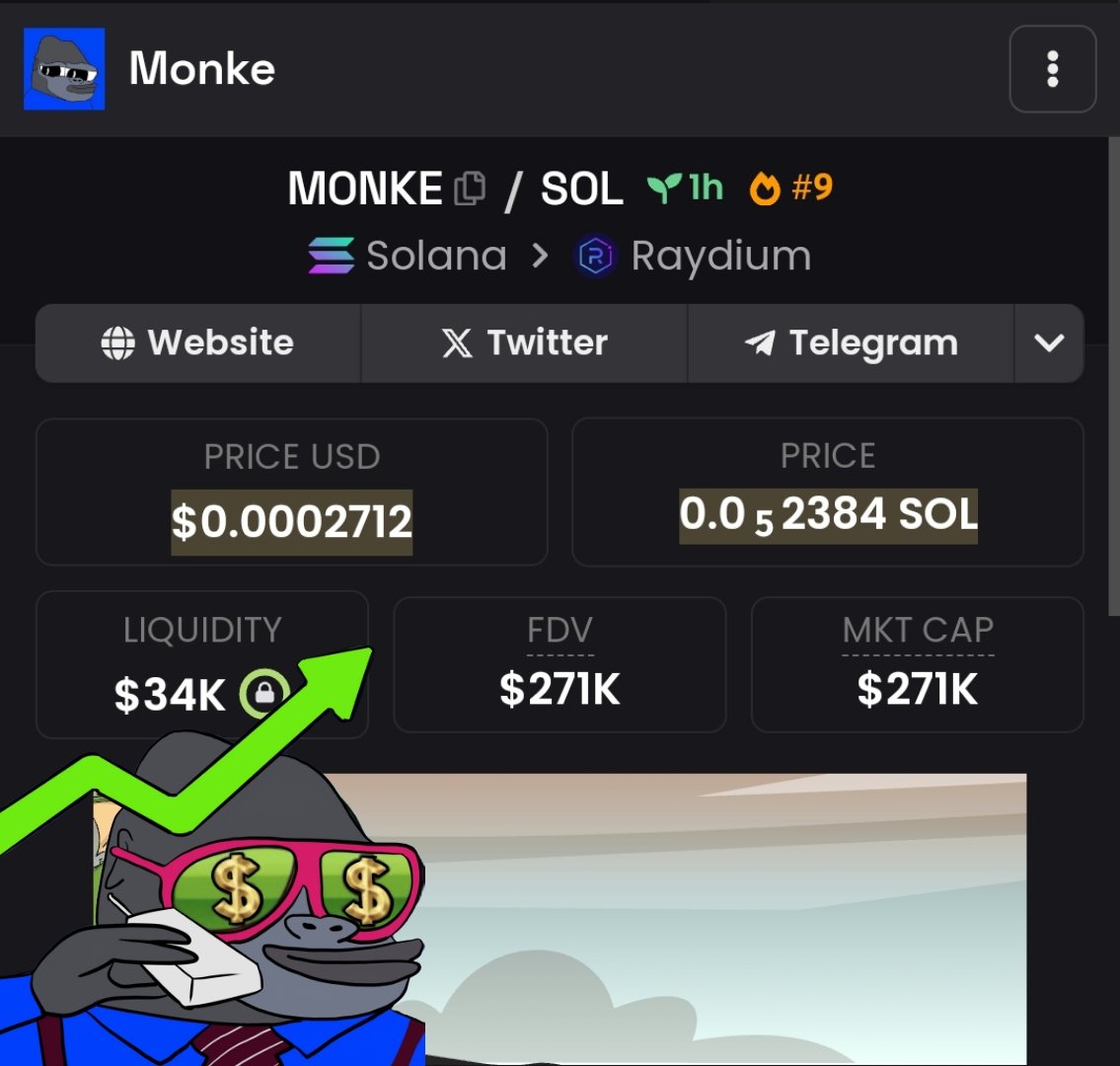 MeetMonke's tweet photo. $MONKE Trending hot #9 🦍

https://t.co/G7tBkbW6Y5 https://t.co/9iUYxP7cPV