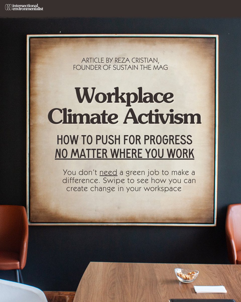Contrary to popular belief, you don’t need to be a scientist or work at an environmental nonprofit to be a climate activist. Check out the full article by @isxenviro: bit.ly/3wjaXFJ 🦋 copy + article by Reza Cristián 🤎 design by Sabs Katz