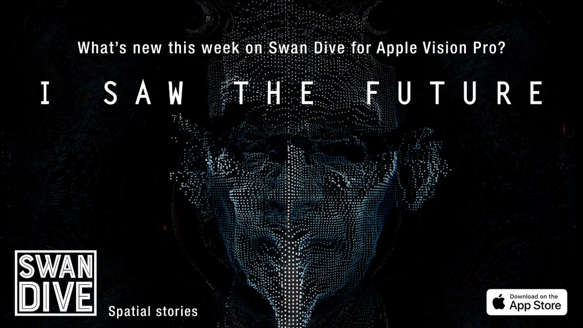 astreaimmersive's tweet photo. 'I saw the future' on Swan Dive this Friday! 🦾
Swan Dive for Apple Vision Pro.

In 1964, Arthur C. Clarke, co-writer of Stanley Kubrick’s on 2001: A Space Odyssey, reveals his vision of the future. Revisiting the signal transmitted by the first cathodic images, this VR experimental film literally plunges us into the sound and visual matrix at the heart of this achive.

Download and subscribe now: https://t.co/RuAuPmmyZS

#AppleVisionPro #spatialvideo #Swandive