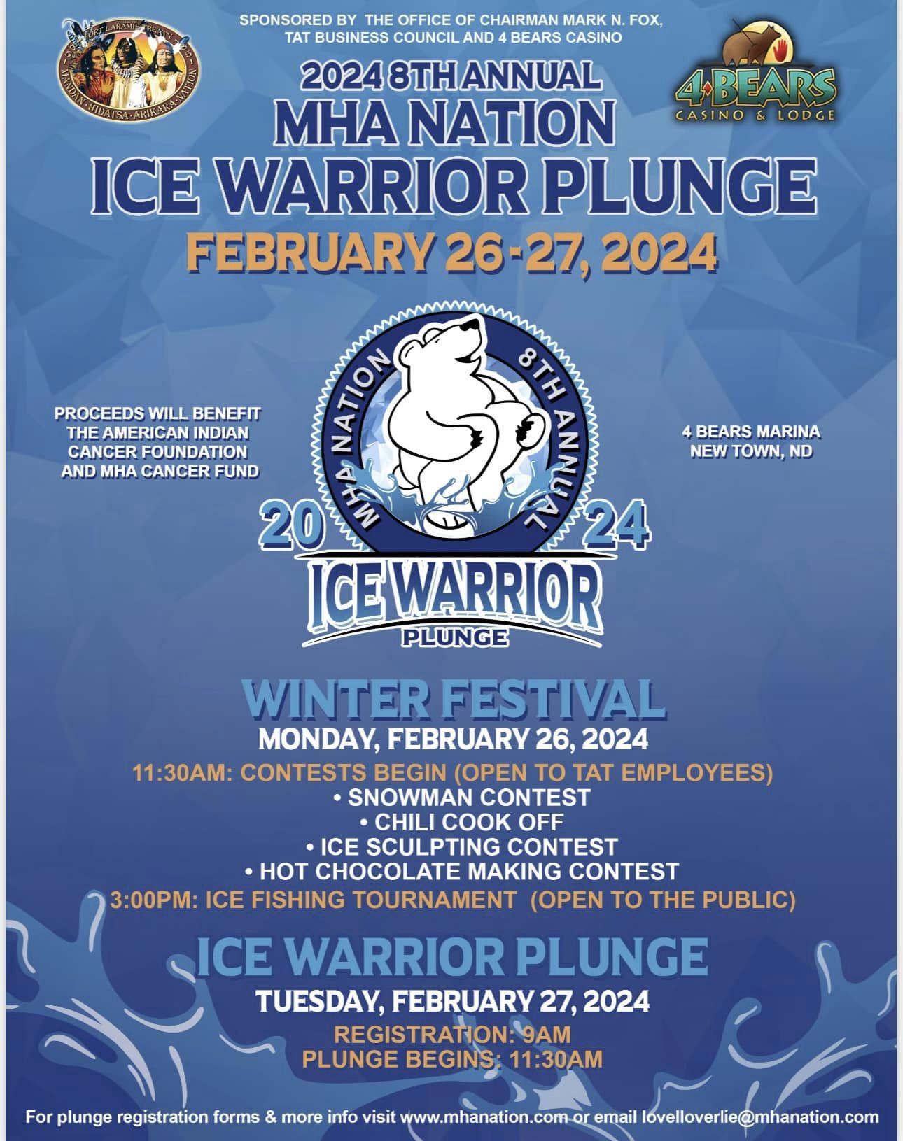 AmericanIndianCancer on X: 🌊❄️ Dive into charity with us! AICAF staff are  gearing up for the 8th Annual Ice Warrior Plunge. Want to show your support  before our brave team takes the