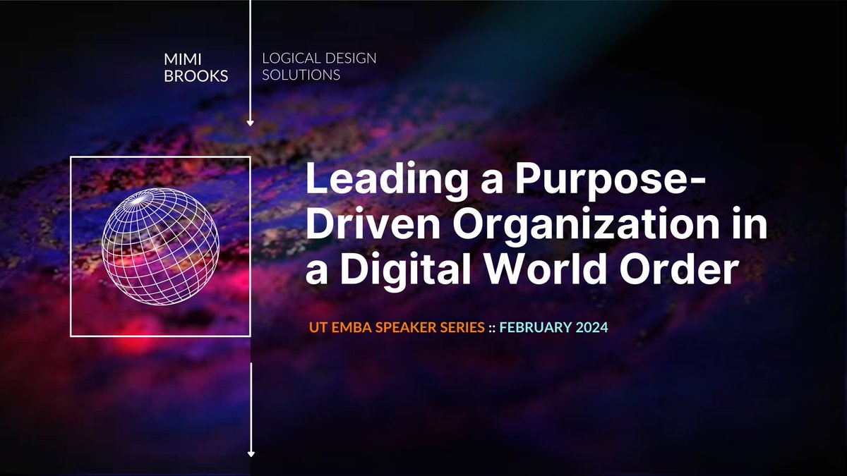 Last weekend I spoke at the <a href="/UTexasMcCombs/">Texas McCombs</a> EMBA Speaker Series about leading a purpose-driven organization in the digital era, discussing innovation principles and eight methods to generate new value.

Interested? You can access the presentation here: hubs.li/Q02ldsCq0