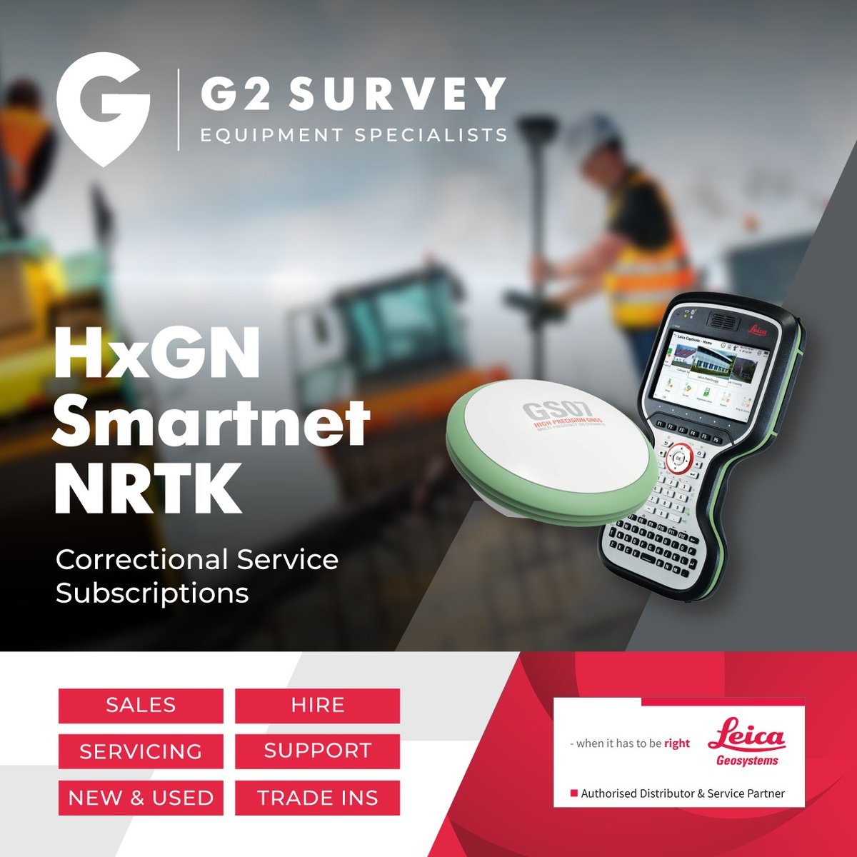 g2_survey's tweet image. HxGN SmartNet NRTK, the ultimate solution for precise positioning and accurate measurements. 🛰️📍g2survey.com/smartnet 

#HxGNSmartNet #NRTKCorrection #PrecisionPositioning #GameChanger #Surveying #AccuracyMatters #g2survey #leica #leicageosystems #leicageosystem