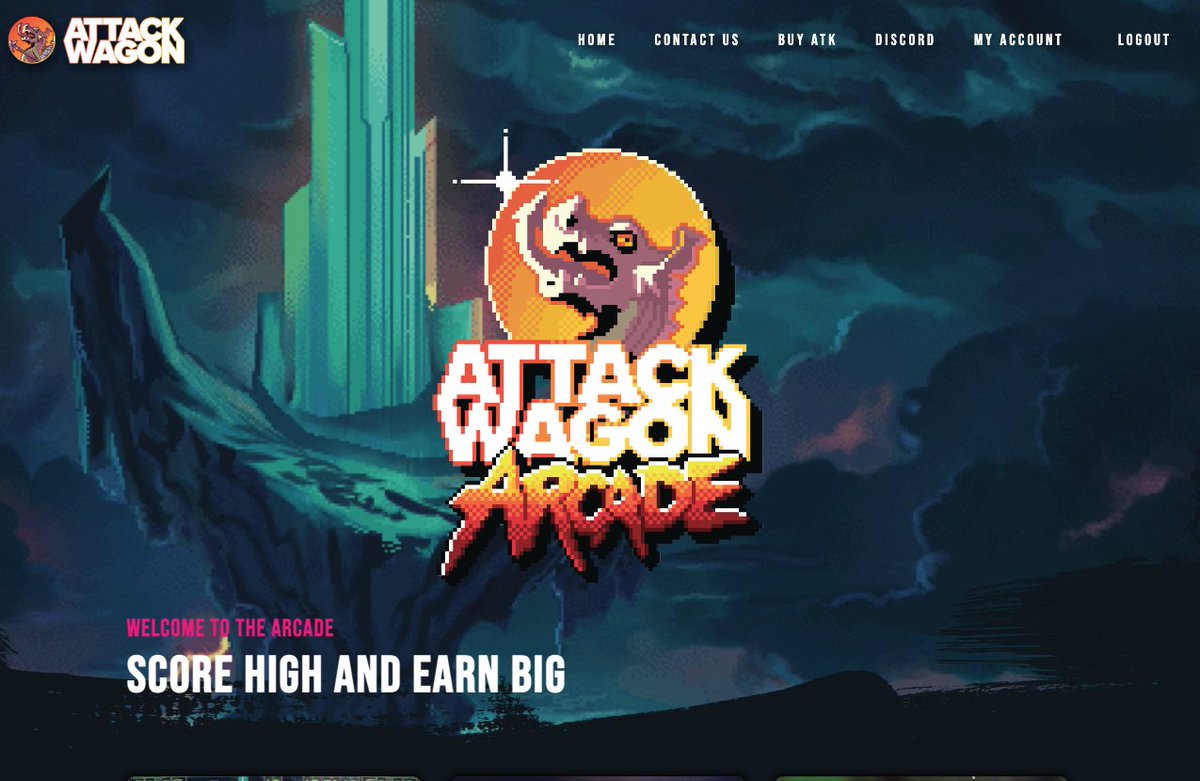 arcade.attackwagon.com is Live! Go have fun and get ranked! A big thank you to all our players for being part of this. #arcade #nostalgia #p2e