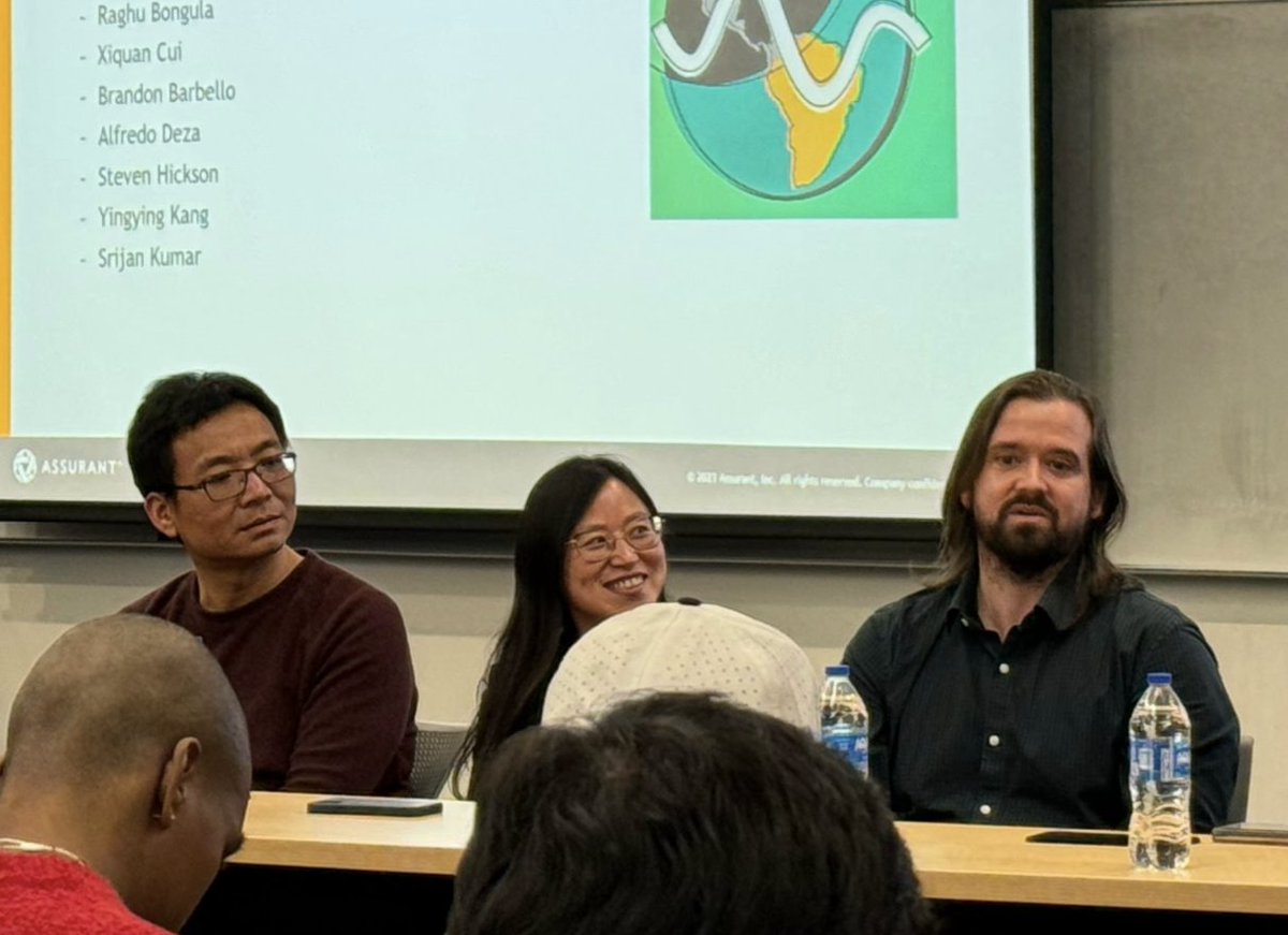 PhysicalAI's tweet photo. Our cofounder @BrandonBarbello spoke on the GenAI panel w/ @Google @Microsoft @HomeDepot @Assurant @lighthouzai @ConnectWise at #Hacklytics @GeorgiaTech. Takeaway💡: GenAI is not just for web text and images. Archetype's LBM understands sensor data to bring AI to the real world. https://t.co/kEG28m6cIA