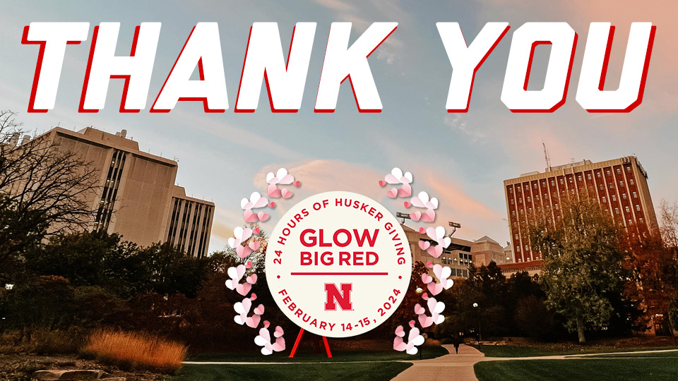 Thank you for supporting our students during #GlowBigRed! @nebraskanfund @unlcas
