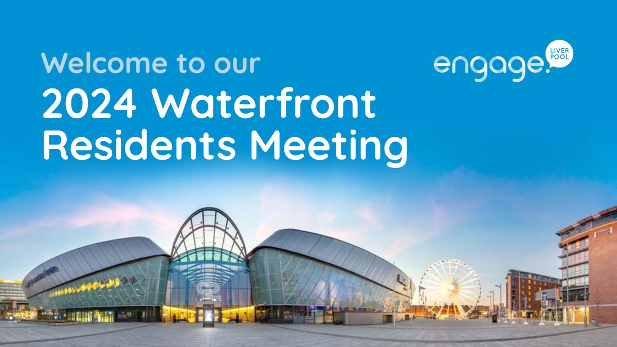 EngageLiverpool's tweet photo. Engage Liverpool chair @Scousergerry welcomes another packed theatre of residents to our 2024 Waterfront Residents Meeting kindly hosted by @ACCLiverpool – we can’t wait to find out what’s happening this year all along the Waterfront. https://t.co/raRwsfVWrF