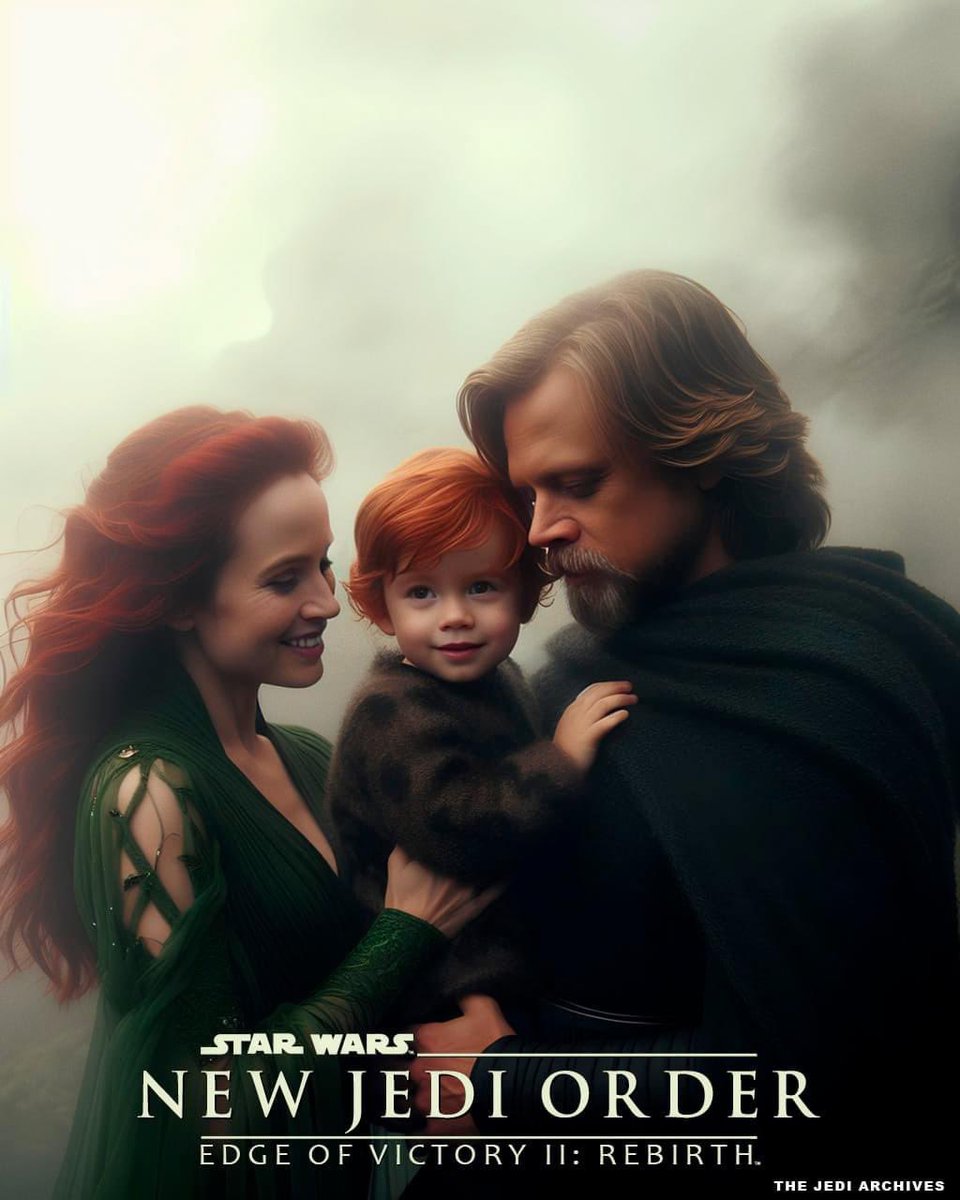 MentorSkywalker's tweet photo. "Hope is not a fleeting illusion, but a beacon that illuminates the path through even the bleakest of trials." #StarWars #SoloFamily #SkywalkerFamily #TheExpandedUniverse #AlwaysTruthInLegends https://t.co/bP3cJZcql6