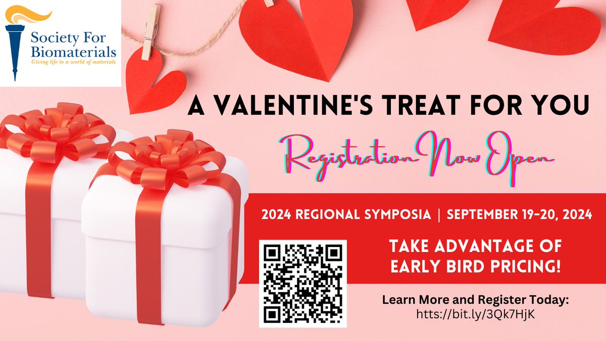 Society for Biomaterials | CU Anschutz (@sfb_cu) on Twitter photo Secure your spot at the <a href="/SFBiomaterials/">SFBiomaterials</a> 2024 Regional Symposia! Register now to reserve your place and join us at <a href="/CUAnschutz/">CU Anschutz Medical Campus</a> as the Western location in creating memorable experiences and forging lasting bonds.
biomaterials.org/2024-regional-… Secure your spot at the <a href="/SFBiomaterials/">SFBiomaterials</a> 2024 Regional Symposia! Register now to reserve your place and join us at <a href="/CUAnschutz/">CU Anschutz Medical Campus</a> as the Western location in creating memorable experiences and forging lasting bonds.
biomaterials.org/2024-regional-…