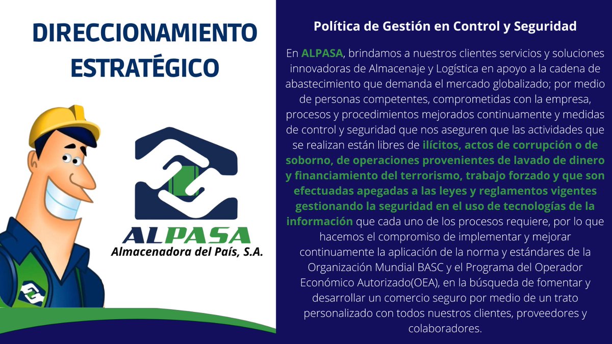 ALPASAGT's tweet photo. Direccionamiento Estratégico Alpasa 2024 https://t.co/kJXq66XmUn
