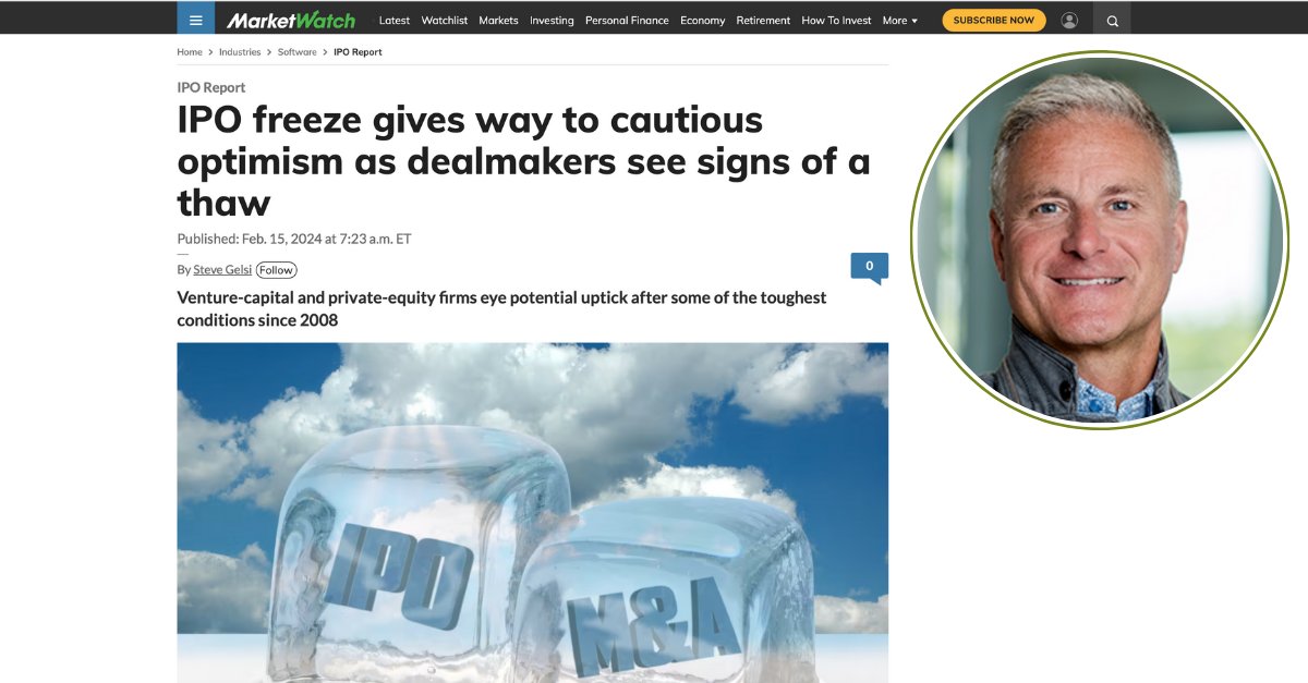 ⚡"It can't go on like it has for almost two years for much longer. LP's have been saying 'where are my #distributions' and GPs want raise new capital."

MP <a href="/sugdenvc/">Chris Sugden</a> thoughts on the market with <a href="/MarketWatch/">MarketWatch</a>👉 marketwatch.com/story/ipo-free…

#iponews #ipoinvesting  #marketprojection