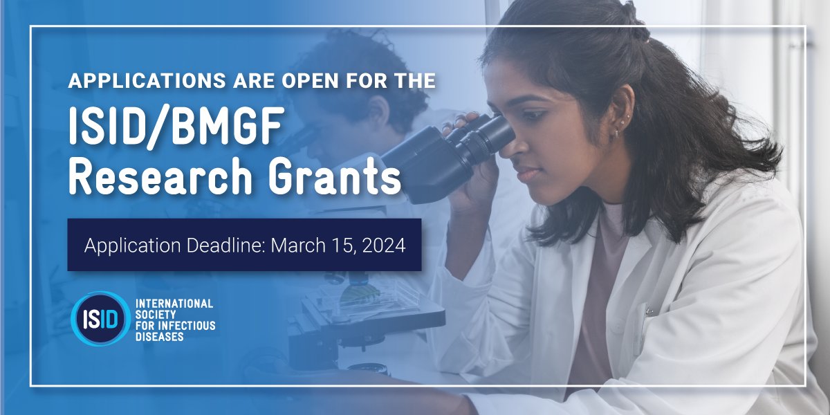 Applications for ISID's Research Grant open today! This opportunity seeks to provide funding for early career researchers from LMICs living and working in the field of public health. #ISID #InfectiousDiseases Learn more about this opportunity & apply now: ow.ly/anPK50QC8mR