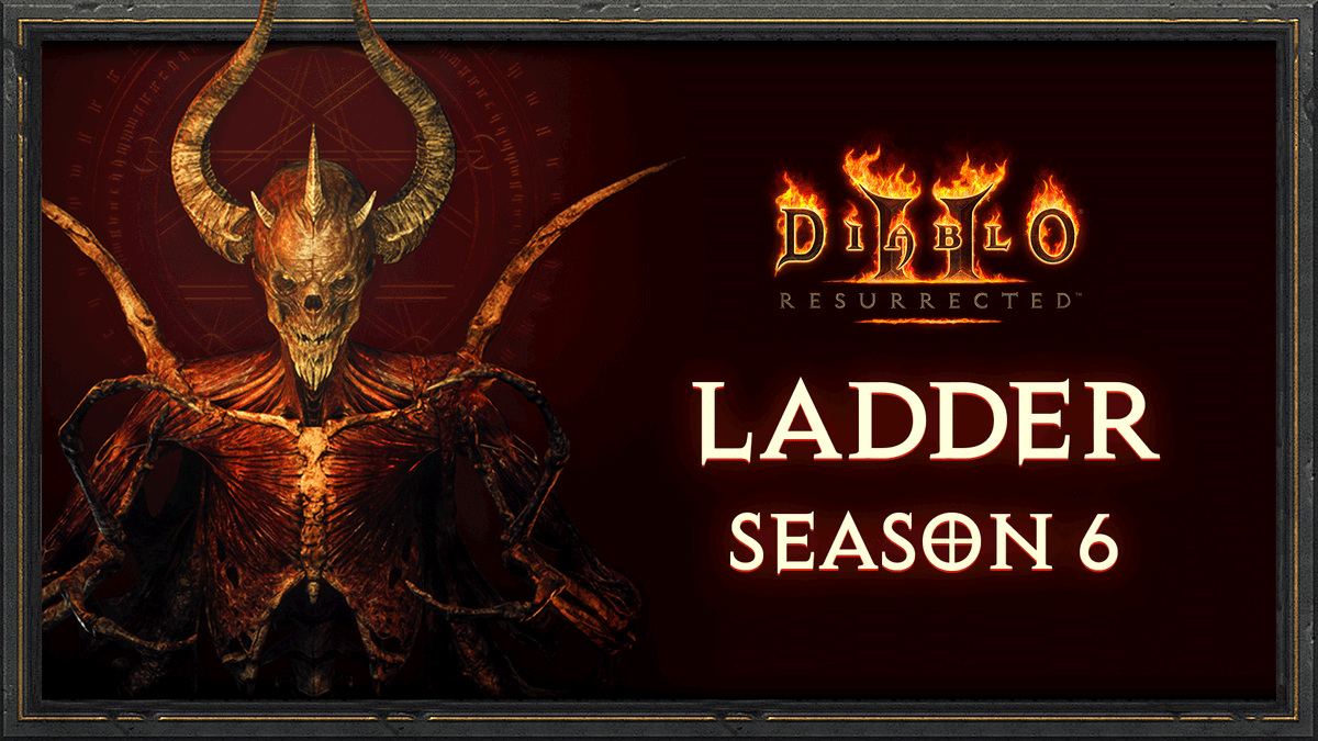 Diablo's tweet photo. A new race to the top begins soon 😈

Get details on Diablo II: Resurrected Ladder Season 6 here: https://t.co/hiI2ftRqe8 https://t.co/jPR2GZPuJN