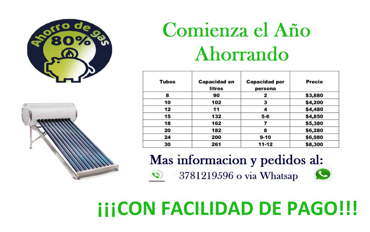 ✨Facilidades de pago✨
Mayor información al teléfono ☎ 378-121-95-96
📍 Girasoles #158, Jardínes de Tepa
Lunes a viernes
de 10 am a 2 pm y de 4 pm a 6 pm
-Calentador solar
#FacilidadesDePago
#CalentadoresSolares
#tepatitlán