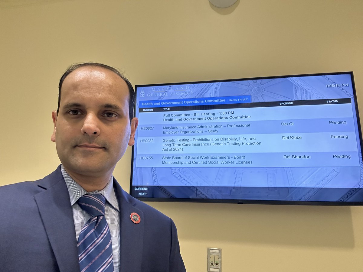 Getting ready to testify at the Maryland House of Representatives in support of anti discrimination bill for genetic testing <a href="/alsassociation/">The ALS Association</a>