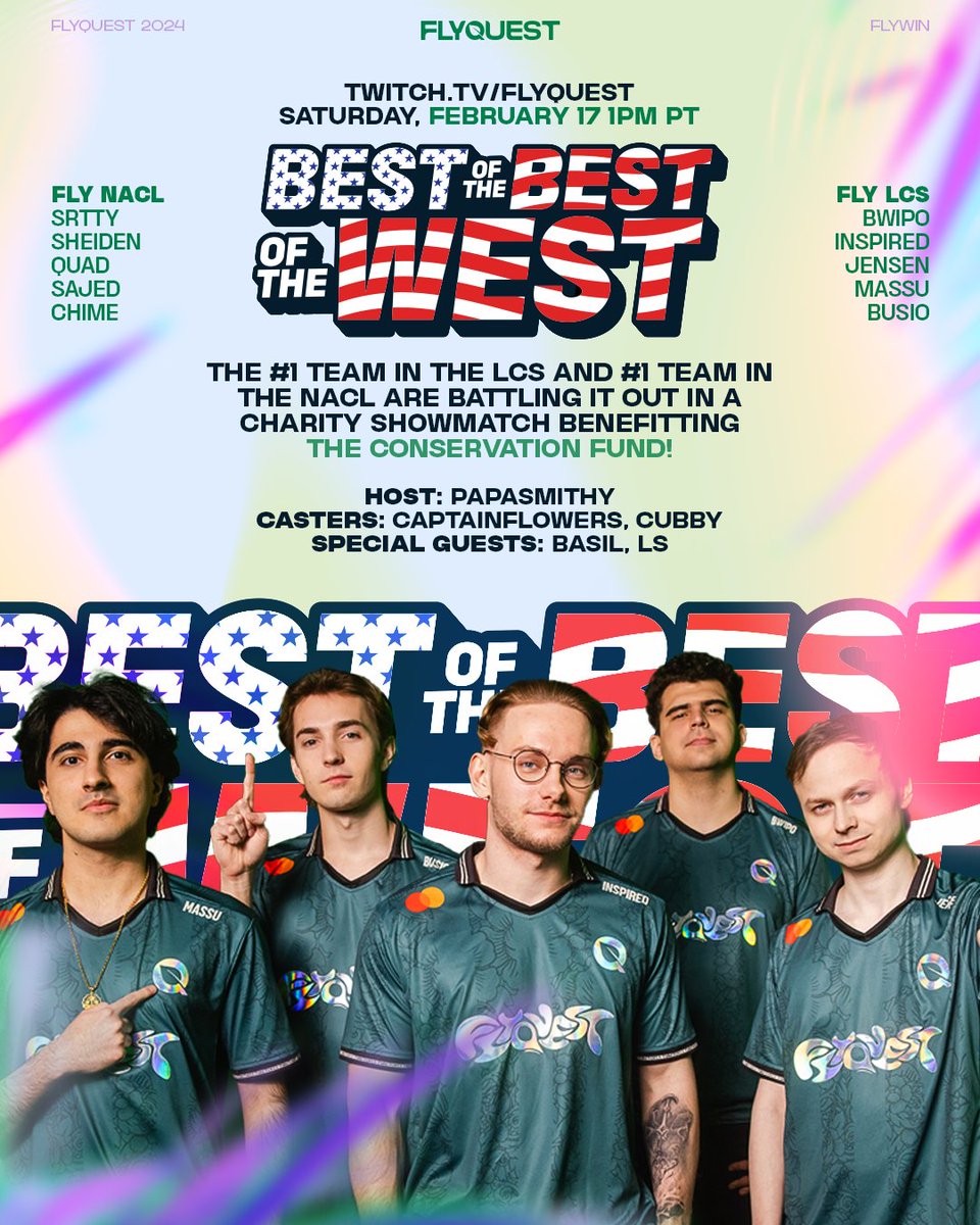 Best of the Best of the West! We know you miss #LCS as much as us so we have the answer! CHARITY SHOWMATCH between the #1 LCS team and #1 NACL team! (Which both just happens to be ours) Starting Saturday at 1PM (PST), NORMAL LCS TIME!