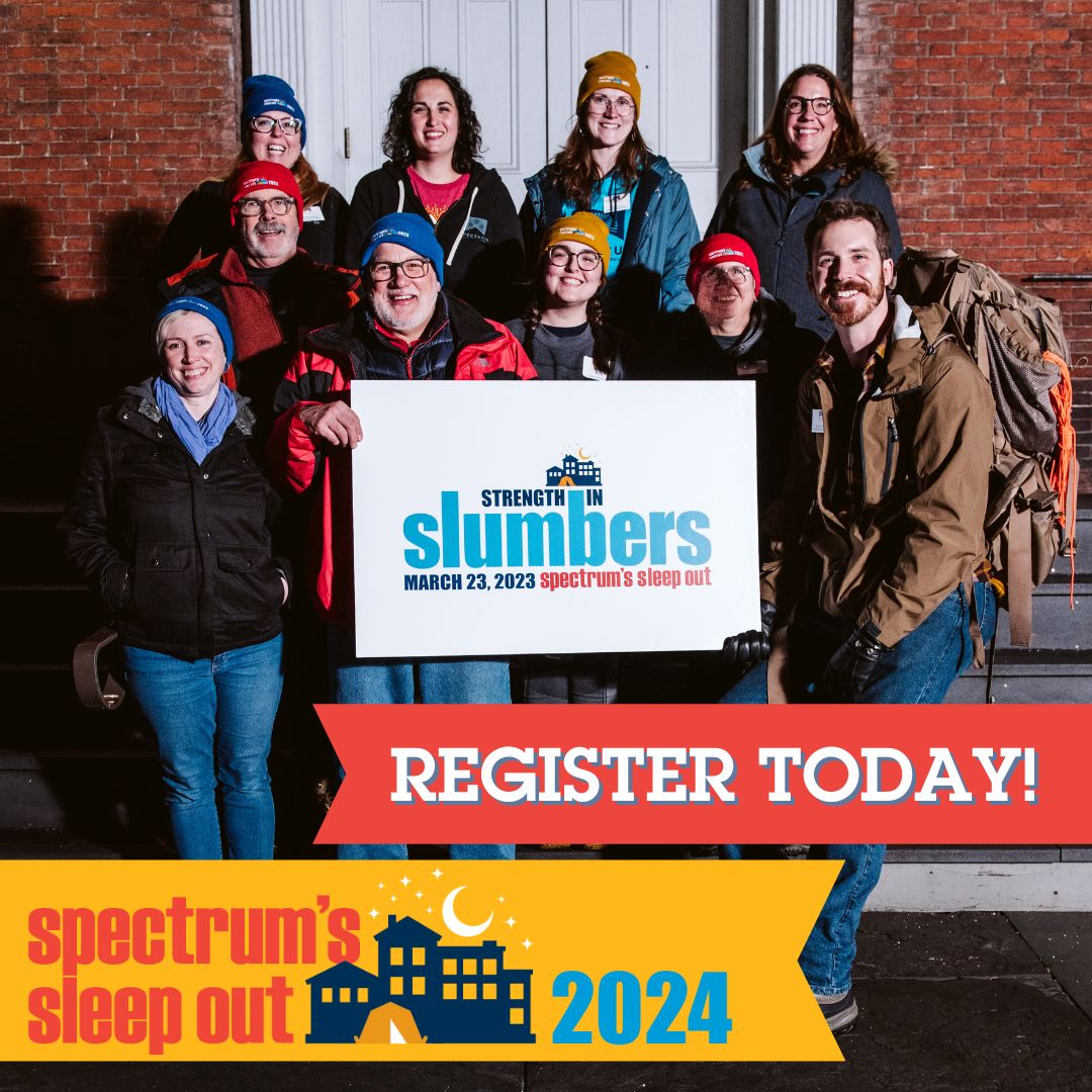 Spectrum (@spectrumvt) on Twitter photo Register today for Spectrum's annual Sleep Out in solidarity with youth facing homeless presented by <a href="/VermontFederal/">Vermont Federal</a>!
Create a team with your friends or coworkers, or sign up as an individual and make a difference in your community today: spectrumsleepout.org Register today for Spectrum's annual Sleep Out in solidarity with youth facing homeless presented by <a href="/VermontFederal/">Vermont Federal</a>!
Create a team with your friends or coworkers, or sign up as an individual and make a difference in your community today: spectrumsleepout.org