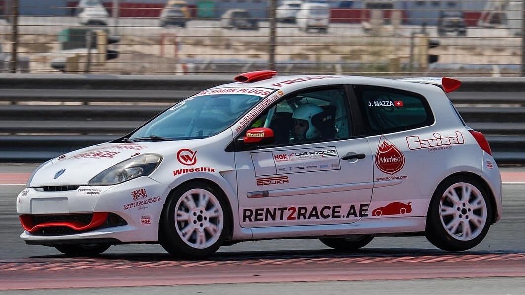 MazzaMSport's tweet photo. Been back with the Gen3 Clio Cup car doing some driver coaching today - Brings back great memories. 

The first time I drove this car (see photos below) it instantly put a smile on my face! 😊

#JacMaz #Dubai #DubaiAutodrome #DriverCoaching #Motorsport #RoadToLeMans https://t.co/tLaapwjcRk