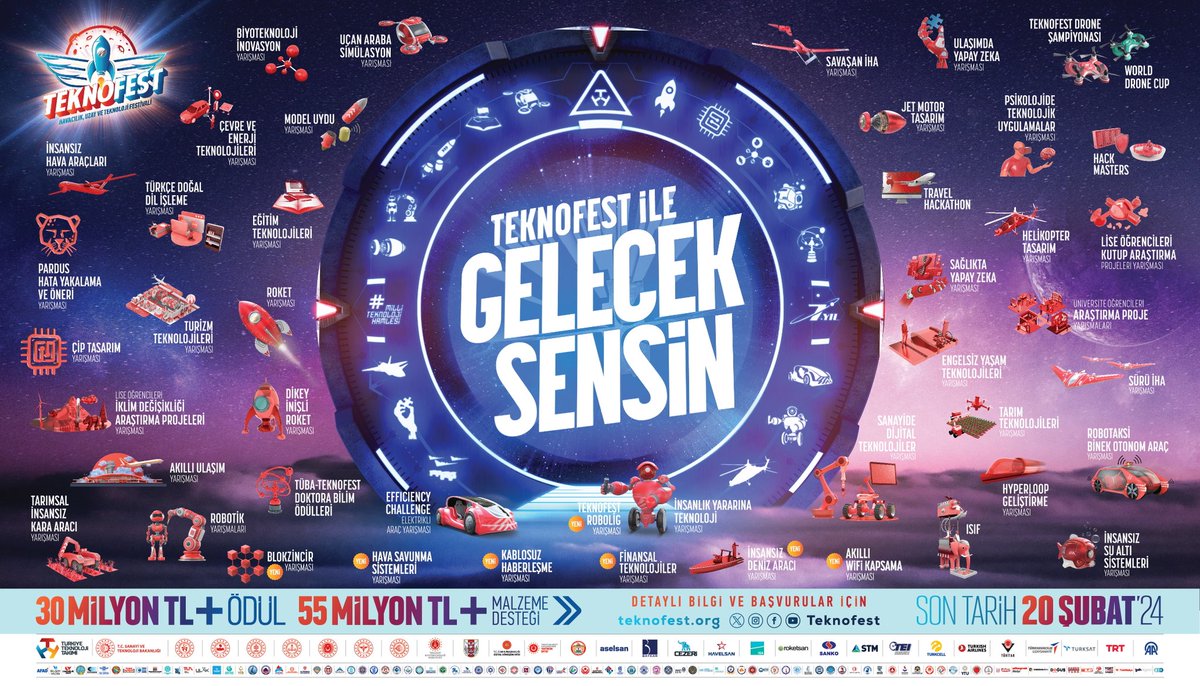 istanbulilmem's tweet photo. 🚀#TEKNOFEST2024 yarışma başvuruları için son 5 gün!

🗓 Son Başvuru Tarihi: 20 Şubat 2024

🔗 https://t.co/2BXxevNx7Q

@tcmeb @Yusuf__Tekin
@MucahitYentur https://t.co/yGSnFZZ1ZC