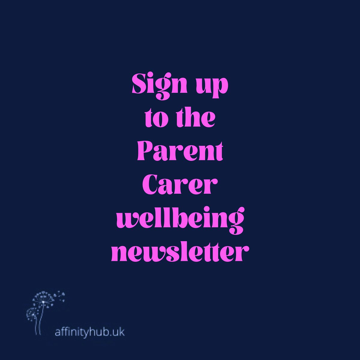 Professionals with an interest in the psychological wellbeing of parents of disabled children - sign up to info & research quarterly newsletter here: bitly.ws/Q2wR #parentcarers and #specialneedsparents can sign up too #parentcarerwellbeing Affinityhub.uk