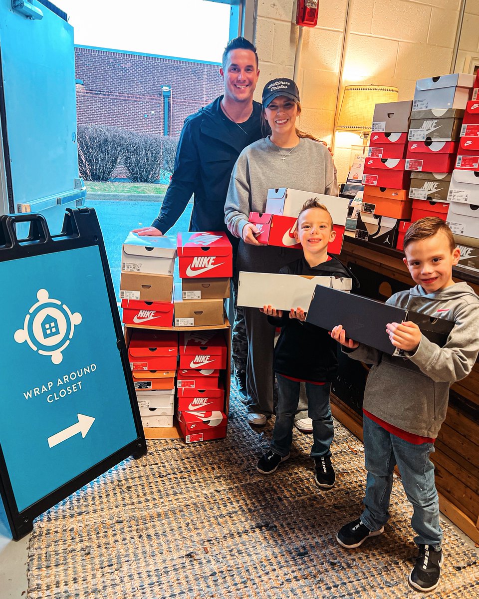 James and Jessica McCann, along with their twin boys, donated 50 pairs of shoes to Church of the City’s Wrap Around Closet in Nashville! The Wrap Around Closet serves families and children in the foster care system with tangible items at no cost.
