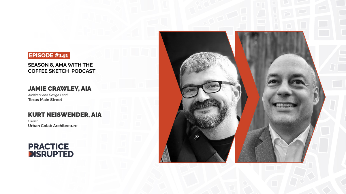 How will the architectural profession adapt and evolve to meet the ever-changing demands of the field?
We're back with SEASON 8 with fellow podcasters of the Coffee Sketch Podcast, Kurt Neiswender and Jamie Crawley!