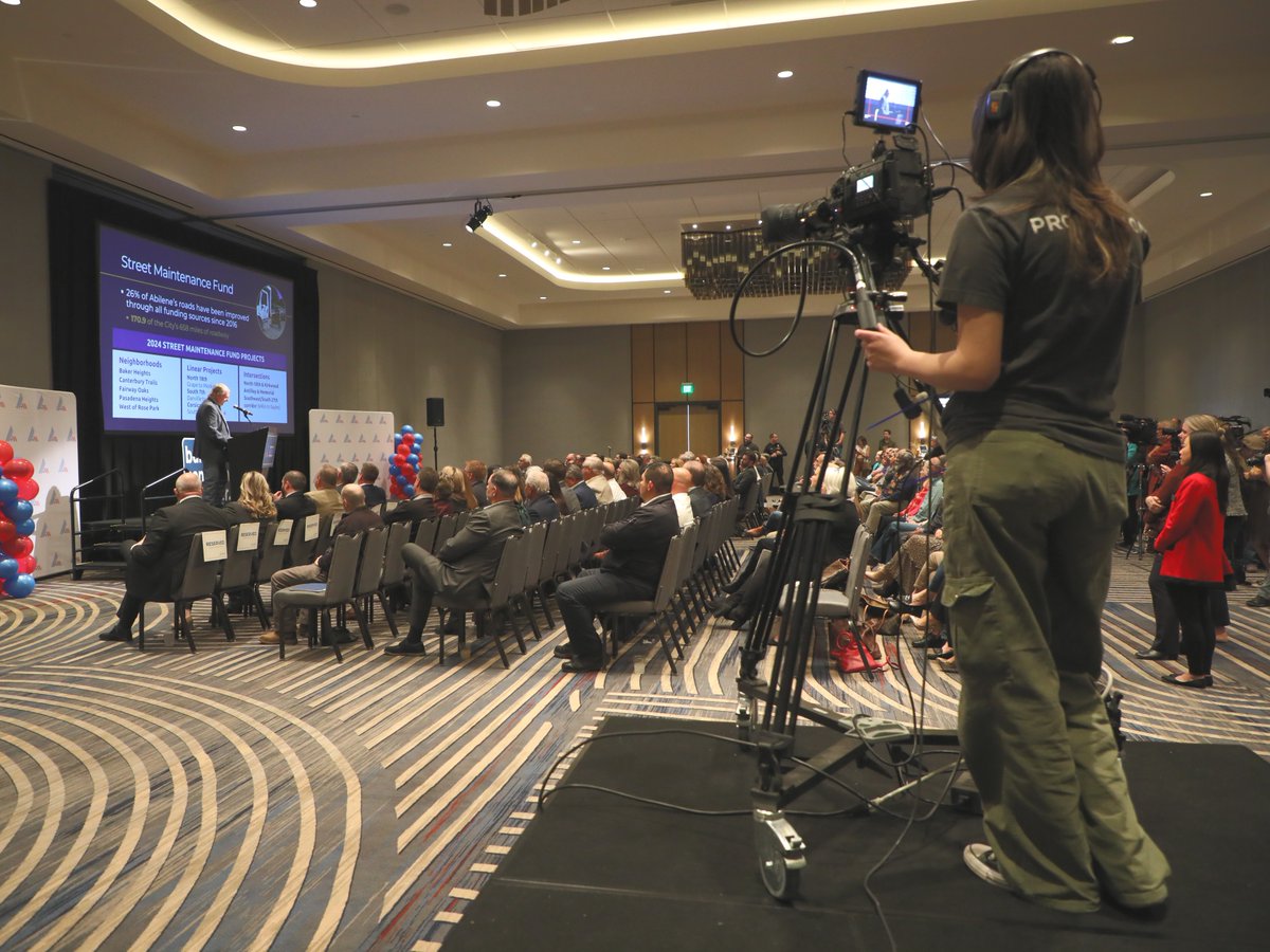 Thank you to the Abilene ISD students from The LIFT campus for recording the State of the City Address with Mayor Weldon Hurt. Take a look at their work here: bit.ly/3uzJdvZ | building community together.