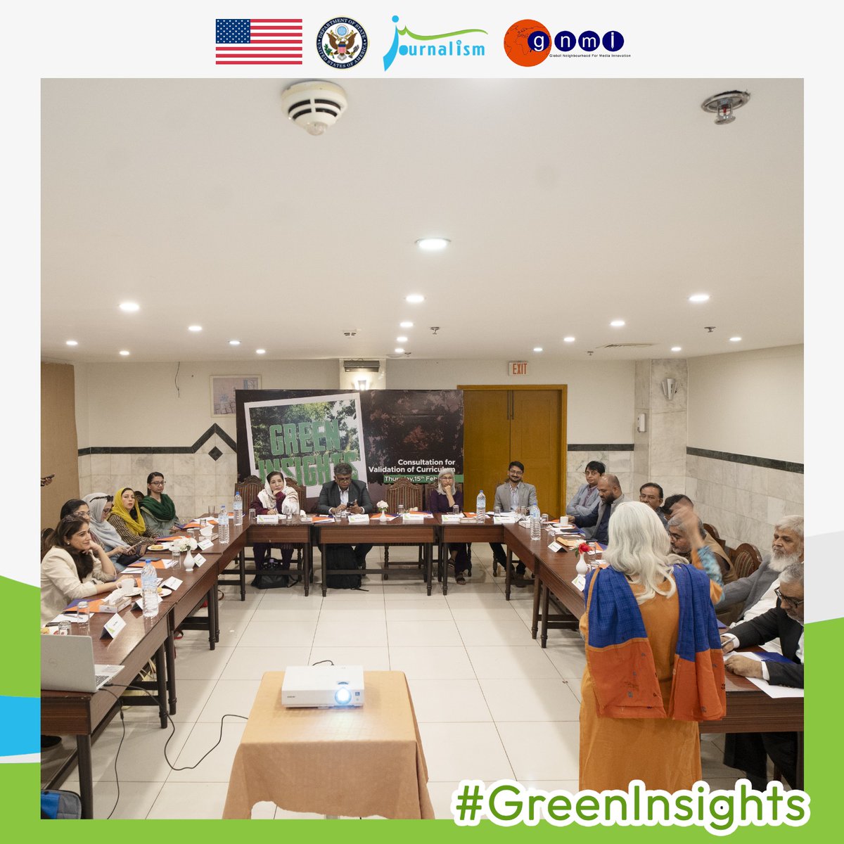 GnmIonline's tweet photo. Climate Change is Serious! 🌍

Here we begin to transform the media landscape for enhanced and credible reporting on climate issues. The environment think-tank sat together to identify the gaps and support in our endeavor to tap them. ☘️

#SabzJournalism #GNMI #reporting #climatechange