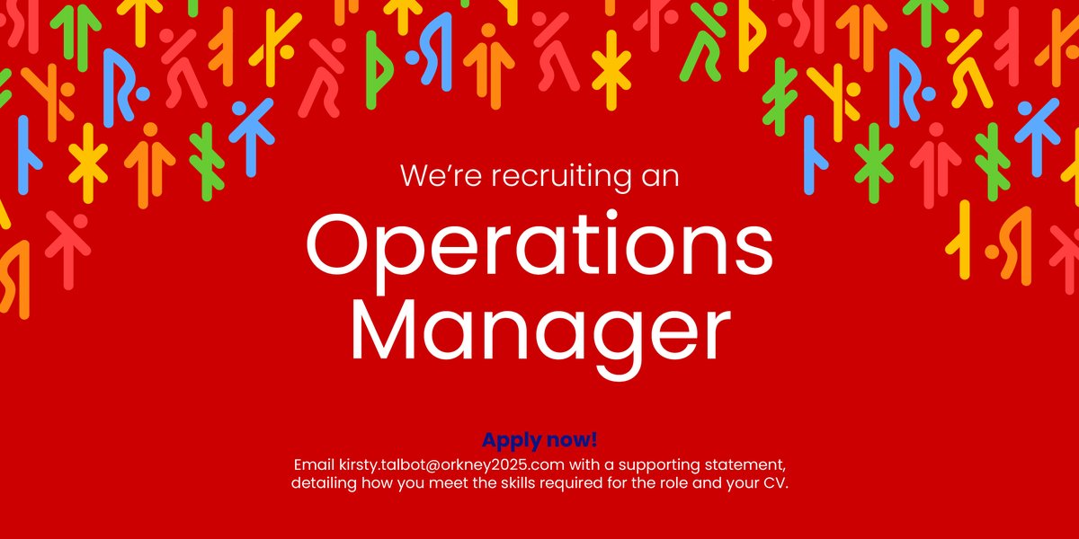One week left to apply for our Ops Manager role!
This full-time role is an ideal opportunity for someone living locally that would love to help deliver Orkney's biggest ever event while gaining hands-on experience in event &amp; sports management
Find out more orkney2025.com/news/operation…