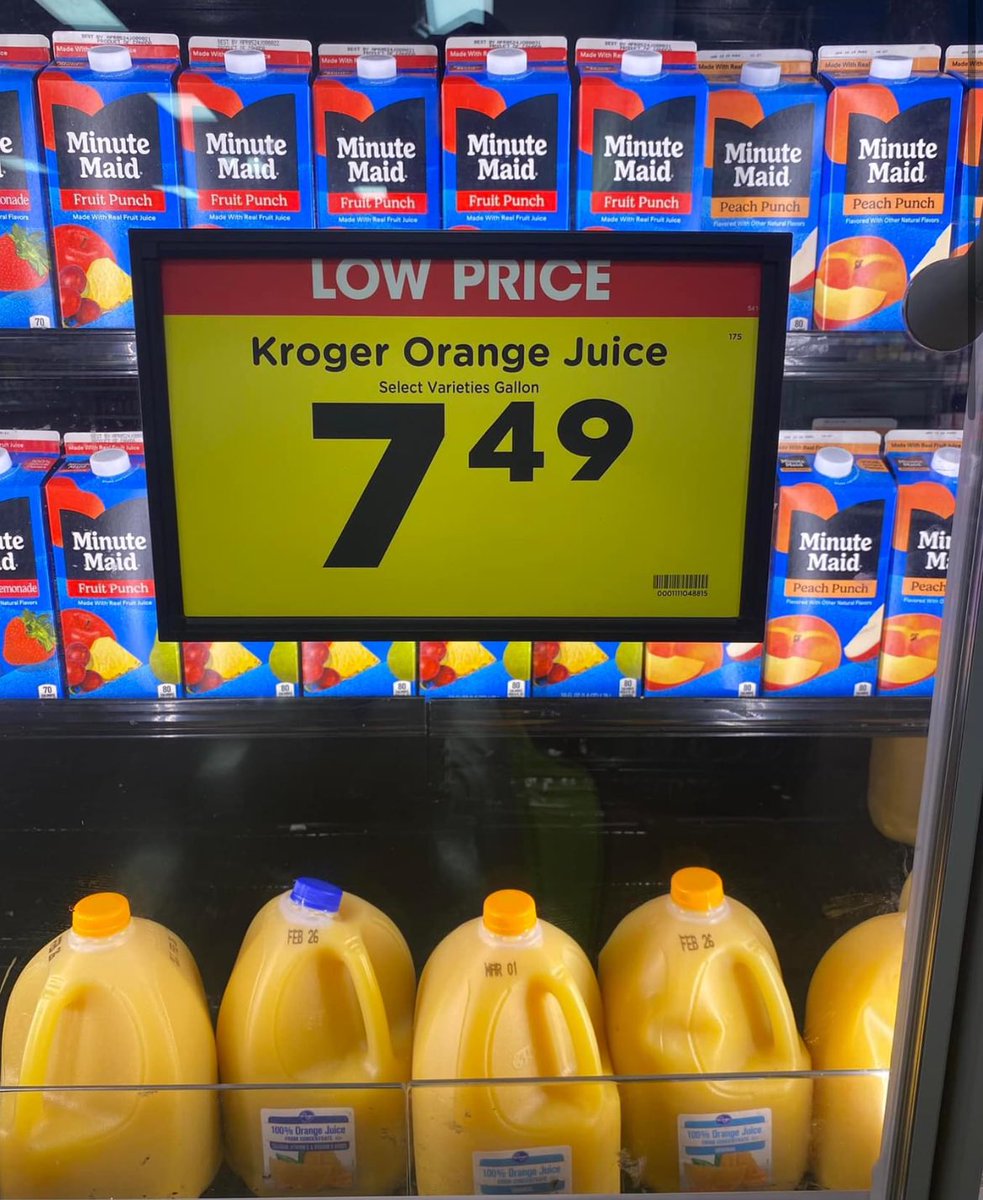 pretty_85_nice's tweet photo. Now @MikeDeWine  this is outrageous, a gallon of OJ should NOT BE $8.00 😮‍💨😮‍💨 https://t.co/JdHIpDoIPw