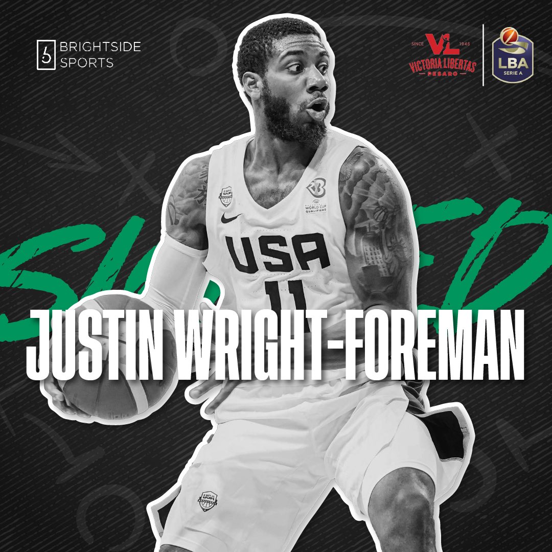 Justin Wright-Foreman moves to Italian side @VLPesaro! 🇮🇹👀