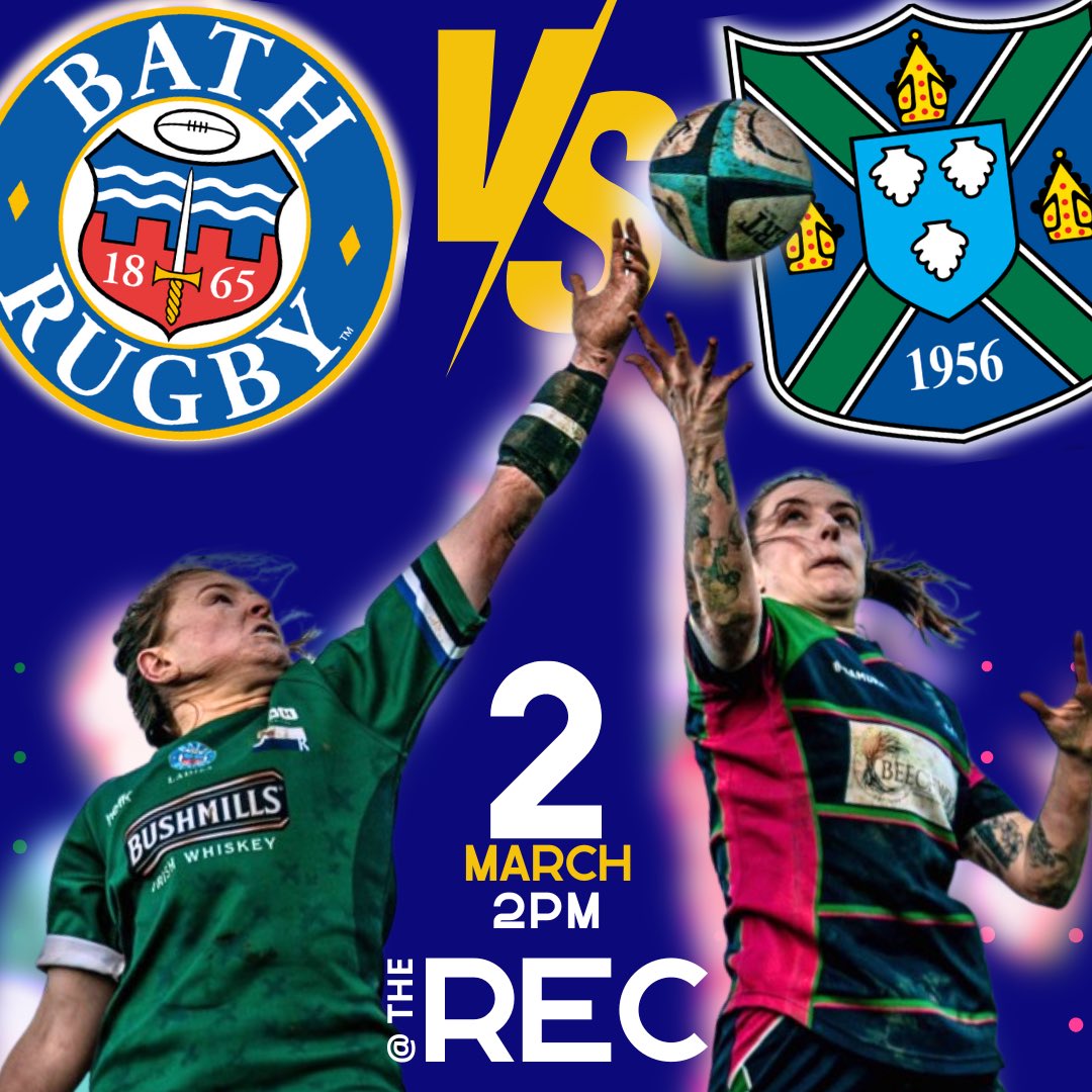 Abbey RFC (@abbeyrugbyclub) on Twitter photo βΌοΈ BIG NEWS βΌοΈ
Abbey Women 1XV will be playing at The Rec, the home of <a href="/BathRugby/">Bath Rugby</a> on Sat 2nd March, 2pm KO.
π Read more and secure your FREE tickets at the link below ποΈ
bathrugby.com/content/bath-rβ¦
For a space on the coach to support, please DM this page!
#AbbeyRFC #AbbeyWomen βΌοΈ BIG NEWS βΌοΈ
Abbey Women 1XV will be playing at The Rec, the home of <a href="/BathRugby/">Bath Rugby</a> on Sat 2nd March, 2pm KO.
π Read more and secure your FREE tickets at the link below ποΈ
bathrugby.com/content/bath-rβ¦
For a space on the coach to support, please DM this page!
#AbbeyRFC #AbbeyWomen