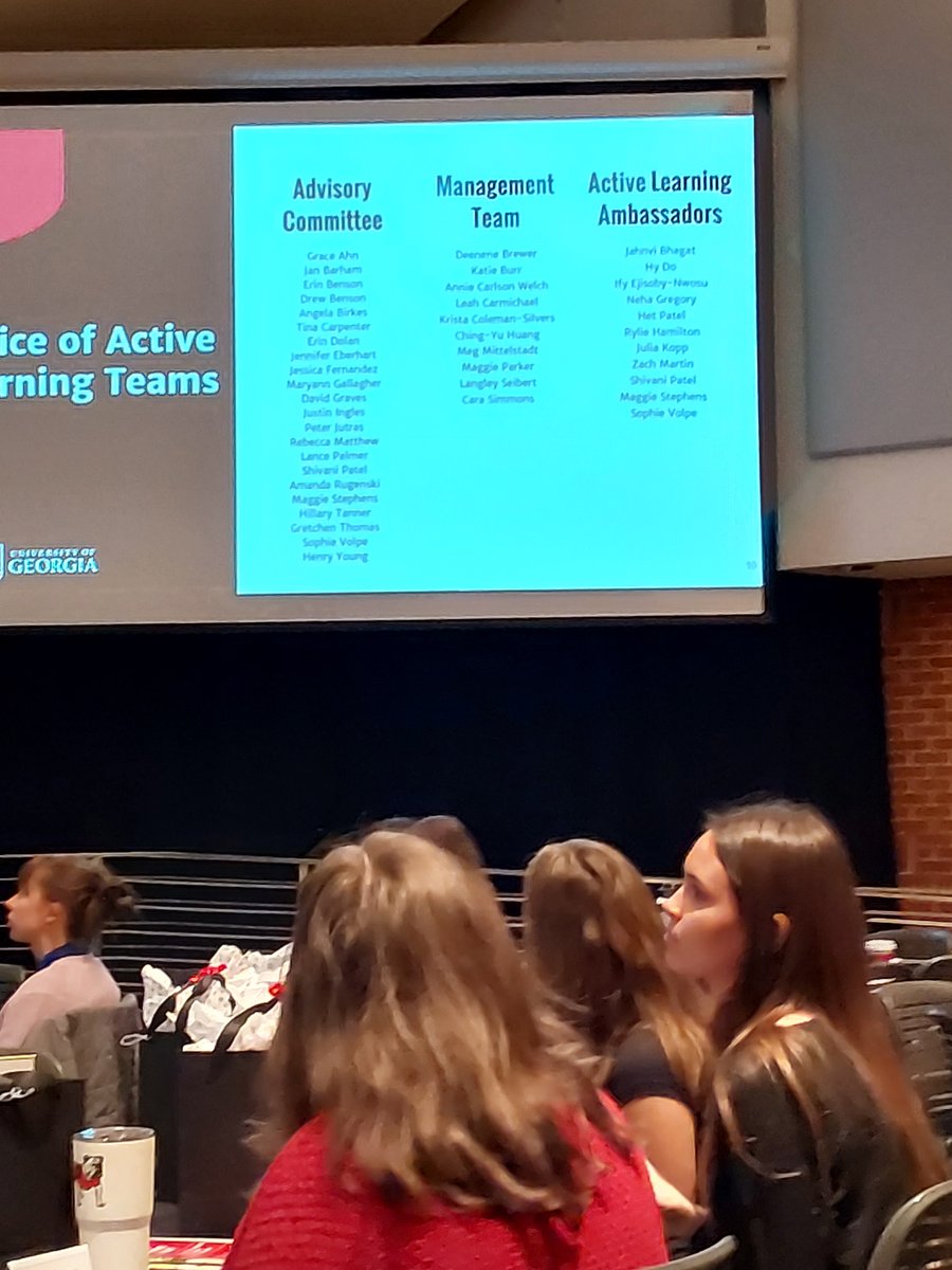 A really powerful opening to UGA's Active Learning Summit this morning! The @UGA_INTL's own Dr. @CarmIntlAffairs is the Director of Active Learning & is leading the way. No more sage on the stage! Our instructors & students love the new approaches.