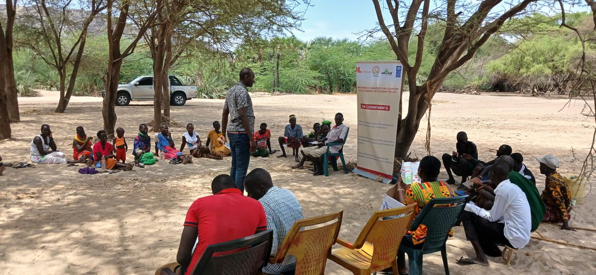 SAPCONE's tweet photo. @SAPCONE civic education forum in Moruese, Turkwel Ward, Loima Sub-County, funded by @NLinKenya. Building community capacities for better participation in County Government functions with @amkeniwakenya. #CommunityEngagement #GoodGovernance https://t.co/YGVr0wfORm