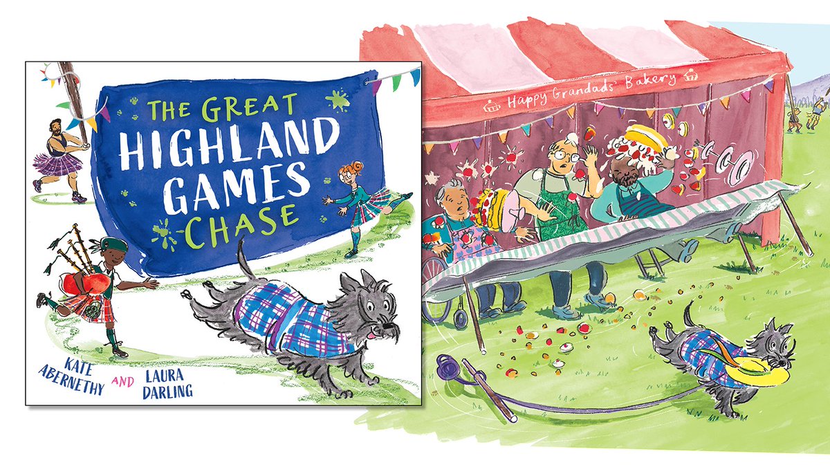DiscoverKelpies's tweet photo. "She darts round a table, laden with cake, but her twists and her turns make it wobble and shake... SPLODGE! SPLAT! SQUELCH!" What a mess Wee Rascal is making! Join the chase here: https://t.co/J1tPIg0jne @WriterAbernethy #LauraDarling @LitAgentClare @DA_Childrens https://t.co/dHYHSy3DSC