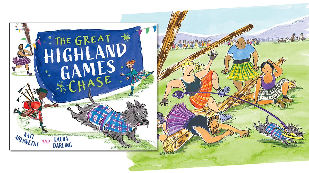DiscoverKelpies's tweet photo. "She sprints to the field – it's time for a play, but some cumbersome cabers get in the way... CRASH! SMASH! BANG!" Chaos strikes the caber tossing competition! Join the chase here: https://t.co/J1tPIg0jne @WriterAbernethy #LauraDarling @LitAgentClare @DA_Childrens https://t.co/LOtXdD0p9s