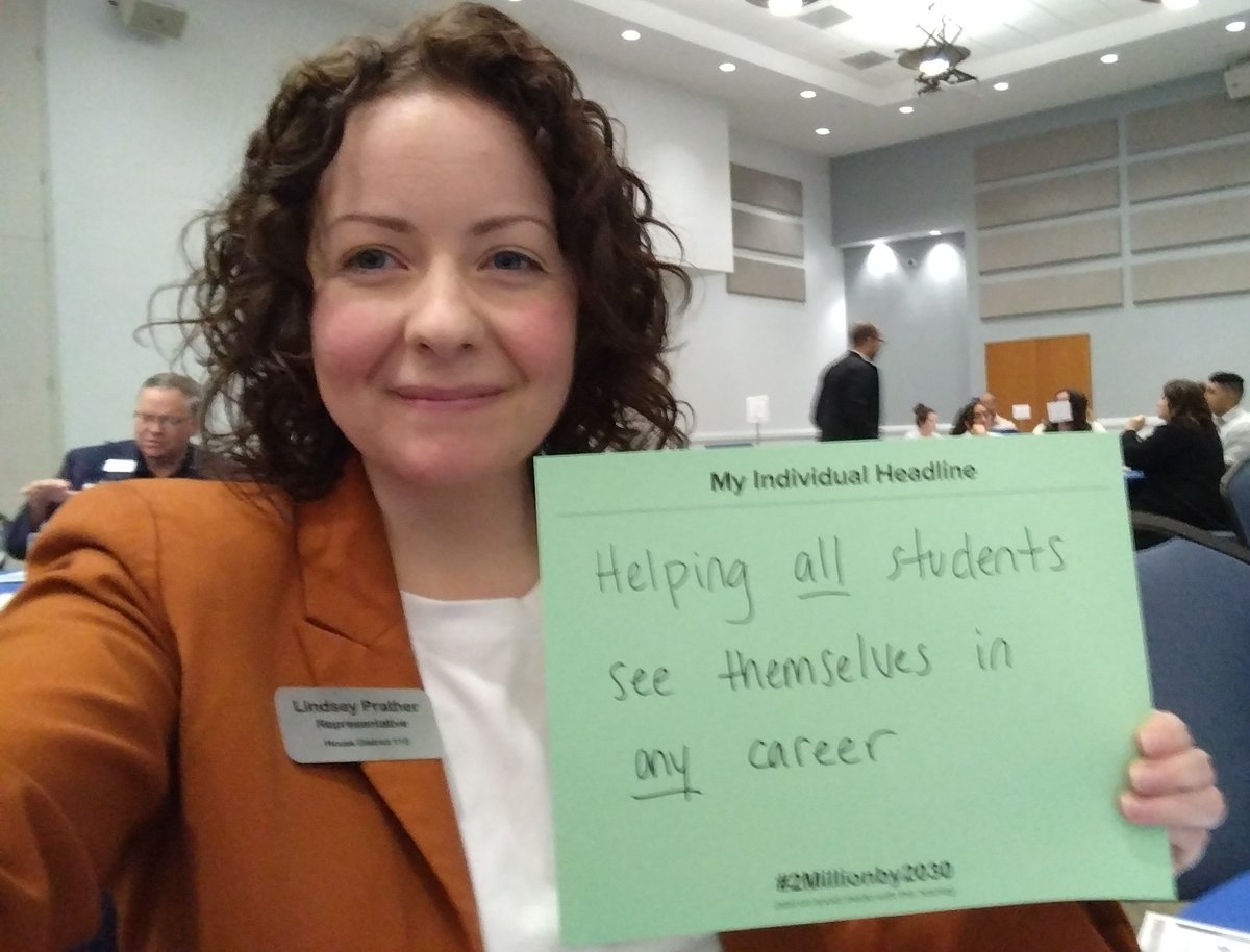 My goal: Helping all students see themselves in any career #2millionby2030 #ncpol #nced #blueridgecc
