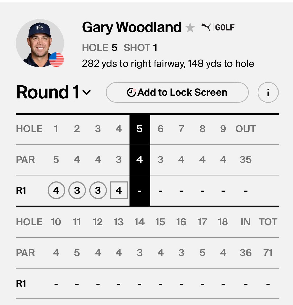 Nice to see Gary off to a good start.

#PGATour #GenesisInvitational