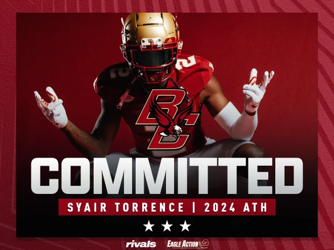 Get to Know: Syair Torrence ATH Syair Torrence is a ⭐⭐⭐ prospect in NYS per @Rivals, ranked #7 overall recruit in NY. He played at Christian Brothers Academy in Syracuse & has committed to Boston College!! He measures 5'11 194 lbs! #NYmade Give him a Follow: @Syair_10