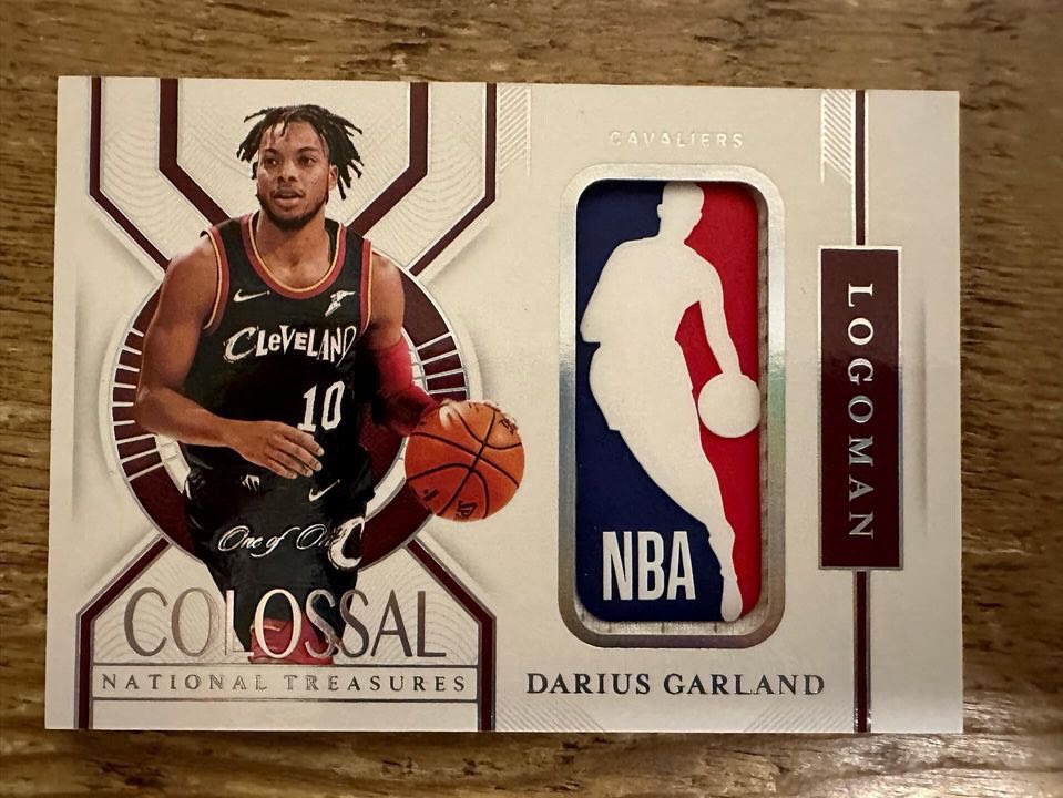 joeydscards's tweet photo. Currently my 4 favorite garlands in my pc.  Also have his other 2 veteran prizm true black 1/1s, a game used Nike swoosh, and a game used 75th anniversary jersey #thehobby https://t.co/Q9CFcGZdgq