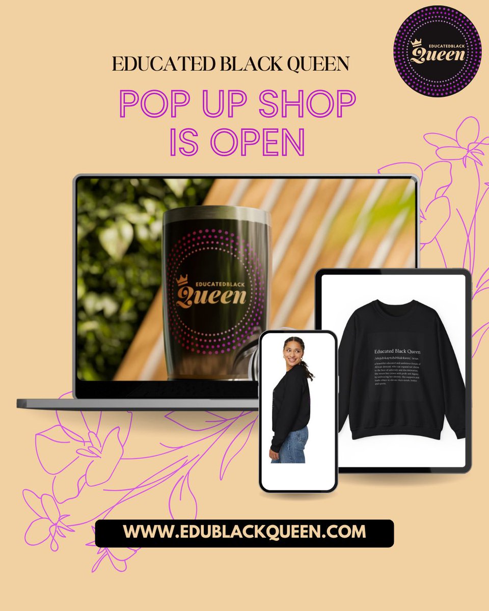 Hey lovelies 👋🏾 Have you heard the exciting news? Our pop up shop is finally open & it’s filled with all your favorite goodies! 😍 Come & check it out! 🎉Visit edublackqueen.com to learn more. Let’s chat & share what items caught your eye. 💬 #Shop #educatedblackqueen