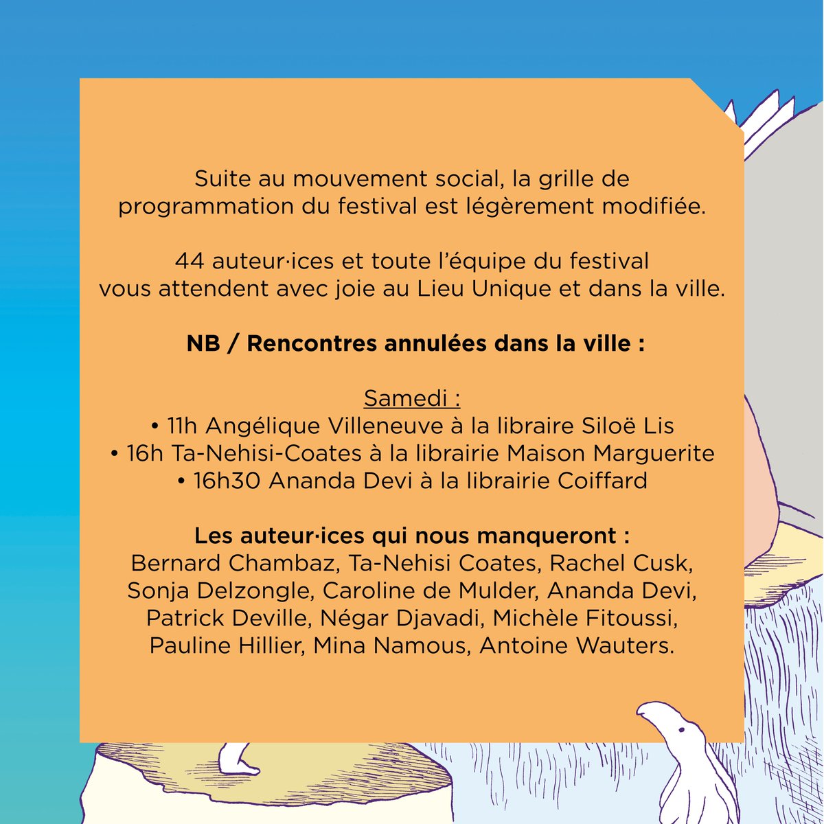 Nous vous invitons à consulter régulièrement le programme en ligne : calameo.com/read/000297133…
C’est parti pour #Atlantide2024 😍

Très bon festival à toutes et tous !