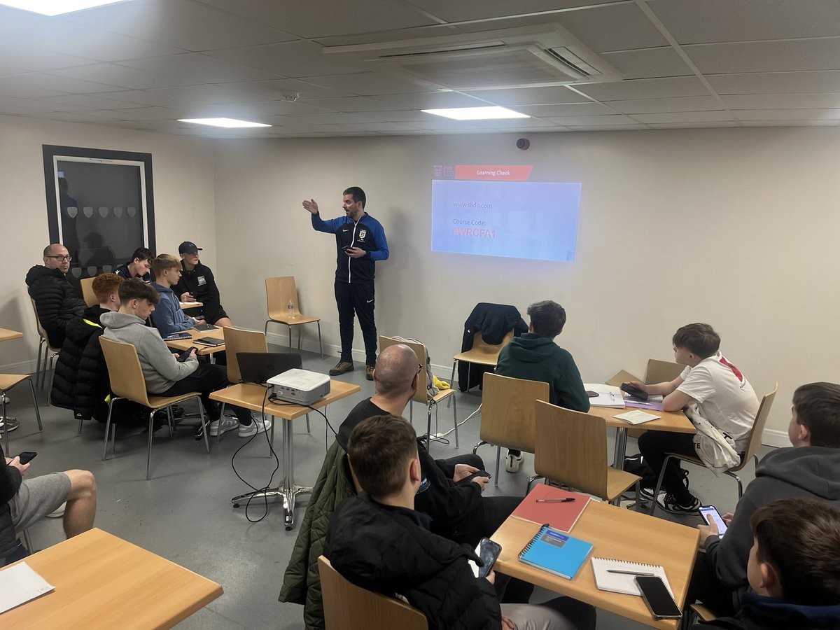 Referee course started this evening @RastrickJuniors a brand new facility. Have you got classroom space and a minimum of a 9v9 pitch, your club could host a course. Contact @ashforth_lee Senior Football Development Officer lee.ashforth@westridingfa.com for more information