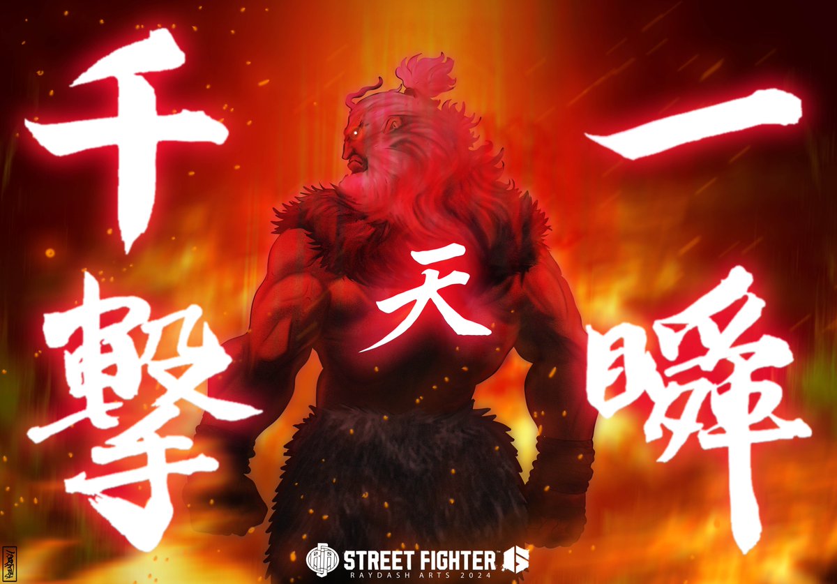 Old Man Demon.
White haired Akuma.. If youre interested on my art. I'm open for commission. 
#streetfighter6 #streetfighter #sf6 #akuma #gouki #capcom #openforcommission #raydasharts