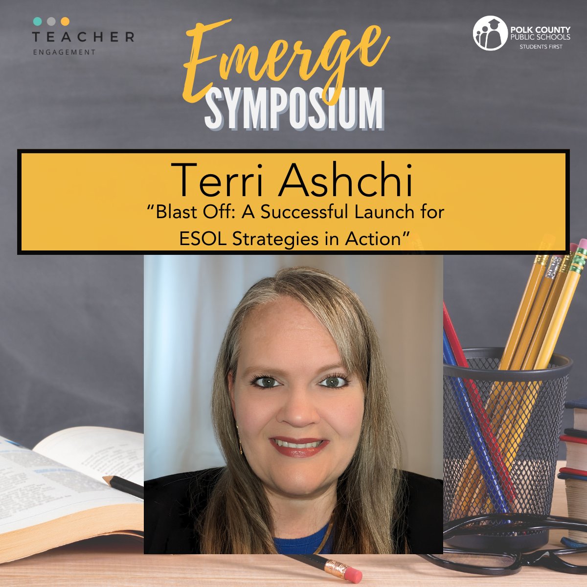 Join Terri Ashchi from Wahneta Elementary School at Emerge Symposium! Emerge Symposium is this Saturday at Polk State College. RSVP here bit.ly/EmergeRSVP