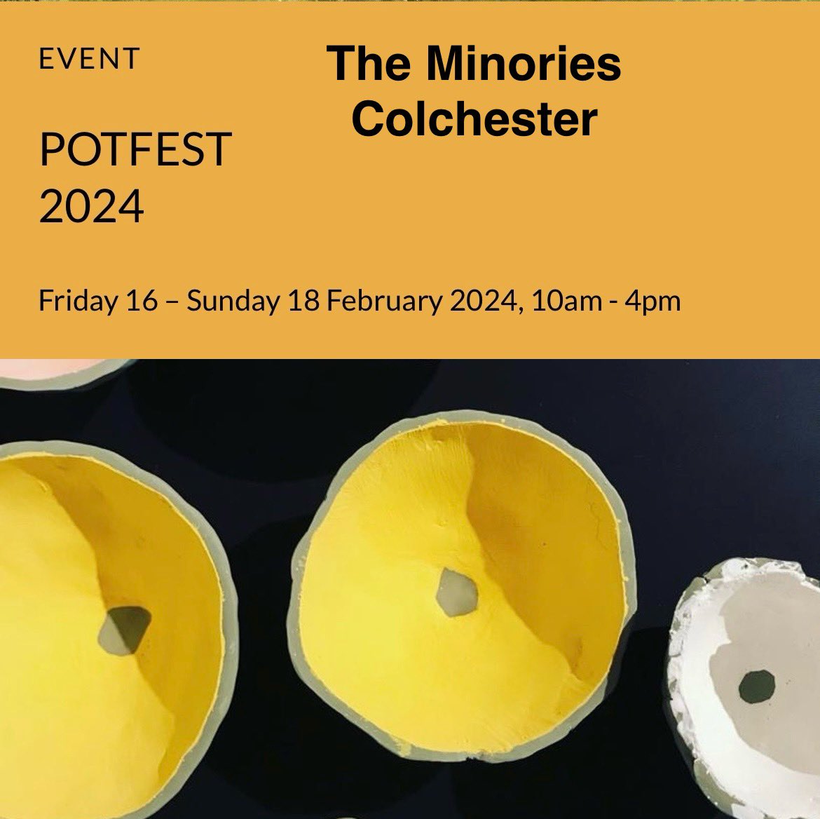 A weekend of ceramics in Colchester Minories starts tomorrow!
@BBCEssex @VisitColchester @WMerseaCC #essex #madeinessex @col_art_society
#CreativeColchester #ColchesterEvents #EssexEvents