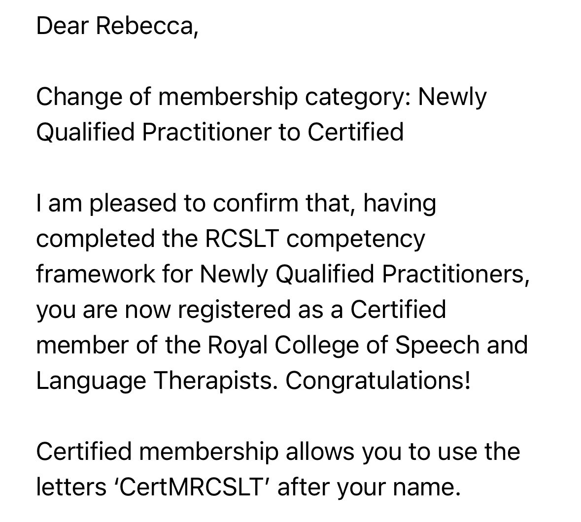 🎉 Exciting news! 🎉 I’ve passed my NQP competencies and I am now officially a ‘certified’ Speech and Language Therapist! 🌟🙌 

#speechandlanguagetherapy #rcslt #certified #nqpcompsdone✅ #speechandlanguagetherapist #mysltday