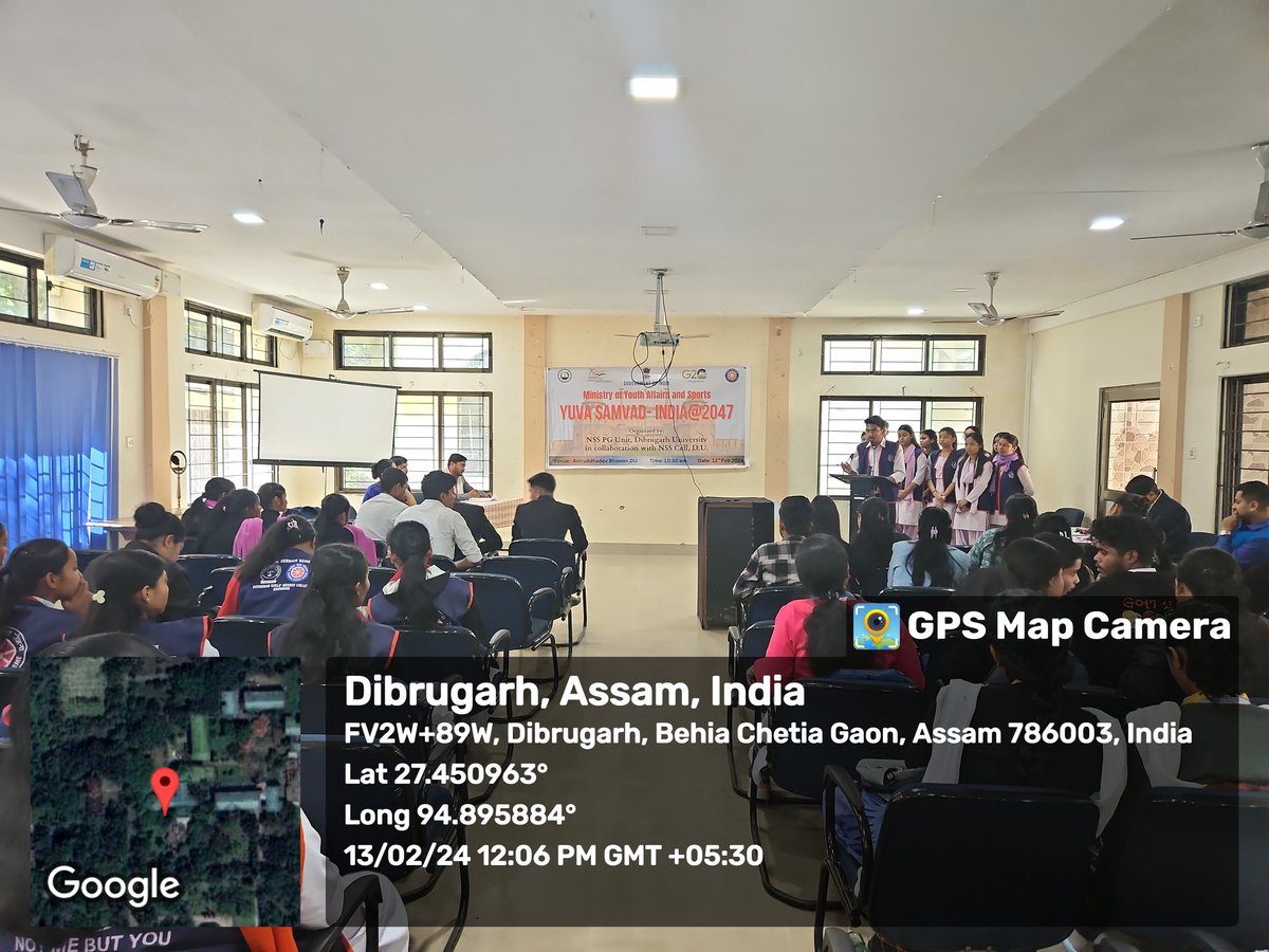 TrishaBorah3's tweet photo. Empowering youth voices at #YuvaSamvaad-India@2047! @nss_dupg_unit hosts a dynamic session with esteemed guests and witnesses a pledge-taking with commitment to the 'Panch Pran' vision. #YouthLeadership #AmritKaal @DibruUniv @NSSCellDU @nss_rdguwahati @YASMinistry https://t.co/6KjPgK90DQ