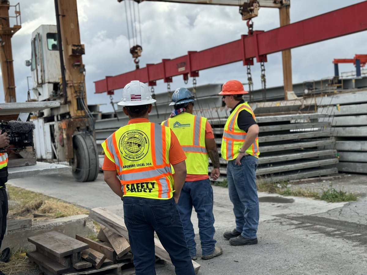 Visited my 1st  industrial plant site with #LIUNA Local 368 BM Peter Ganaban yesterday.  Their daily commitment and pride in our work in Hawaii not only involves constructing buildings but also manufacturing the concrete materials used in the process. #LIUNABuilds