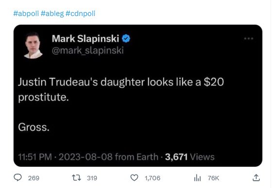 Mark…only one of the freest countries in the WORLD would let you get away with the vile filth you spew #TheIrony #SlapinskiForJail #NeverConservative🇨🇦 #cdnpolitics #NeverPoilievre